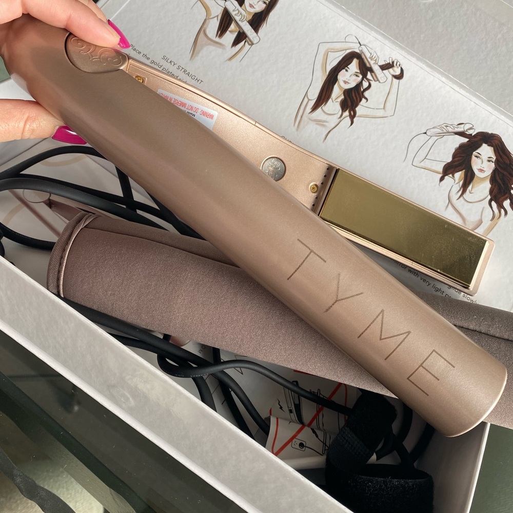 TYME Iron Pro 2 in 1 curling iron and straightener